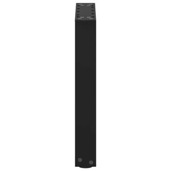 Couchtischbeine U-Form 2 Stk. Schwarz 28x(42-43) cm Stahl