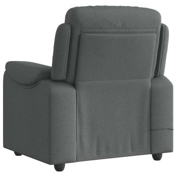 Massagesessel Dunkelgrau Stoff