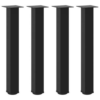 Konsolentischbeine 4 Stk. Schwarz 72-74 cm Stahl