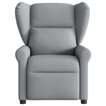 Massagesessel Hellgrau Stoff