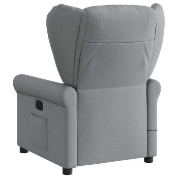 Massagesessel Hellgrau Stoff