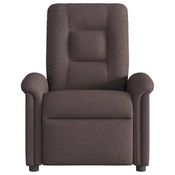 Relaxsessel Elektrisch Dunkelbraun Stoff
