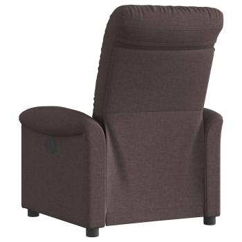 Relaxsessel Elektrisch Dunkelbraun Stoff