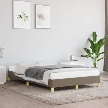 ARDEBO.de - Bettgestell ohne Matratze Taupe 120x190 cm Stoff