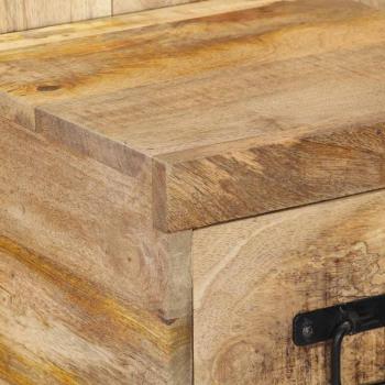 Nachttisch 60x32x80 cm Raues Mango-Massivholz