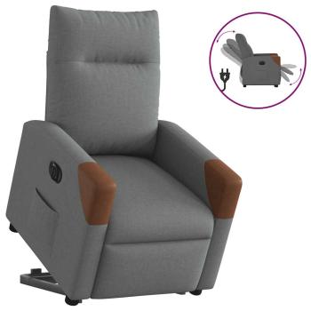 ARDEBO.de - Relaxsessel mit Aufstehhilfe Elektrisch Dunkelgrau Stoff