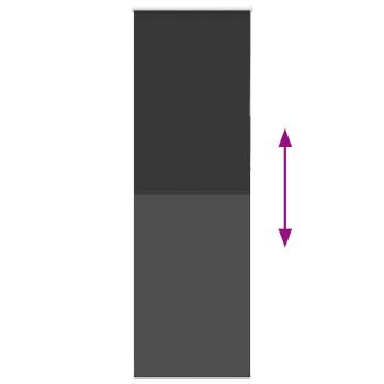 Verdunkelungsrollo Schwarz 70x230 cm Stoffbreite 65,7 cm