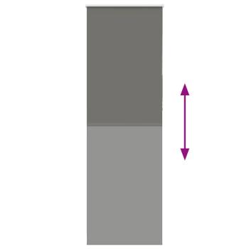 Verdunkelungsrollo Grau 65x230 cm Stoffbreite 60,7 cm Polyester