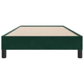 Boxspringbett ohne Matratze Dunkelgrün 80x210 cm Samt