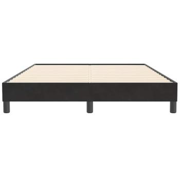 Boxspringbett ohne Matratze Schwarz 140x210 cm Samt