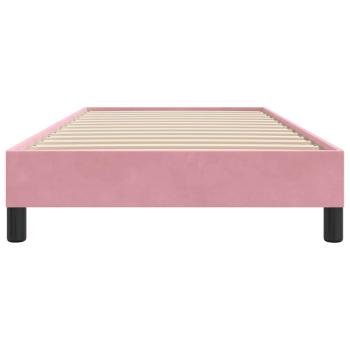 Boxspringbett ohne Matratze Rosa 90x210 cm Samt