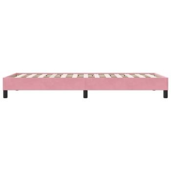Boxspringbett ohne Matratze Rosa 90x210 cm Samt