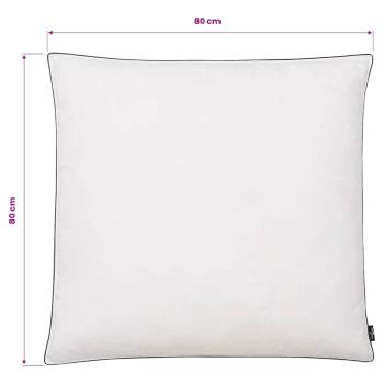 Kissen 2 Stk. Daunen-/Federnfüllung Schwer 80x80 cm Weiß