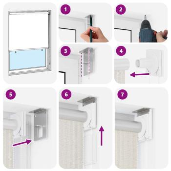 Außenrollo 205 (B)x140 (H) cm Cremeweiß