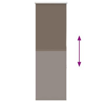 Verdunkelungsrollo Kaffeebraun 55x130cm Stoffbreite 50,7 cm