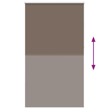 Verdunkelungsrollo Kaffeebraun 135x230 cm Stoffbreite 131,6 cm
