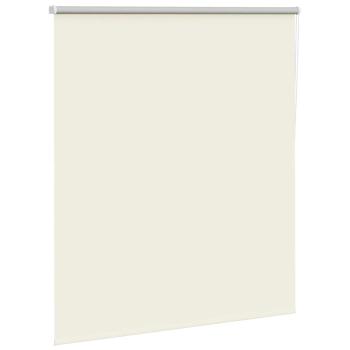 Verdunkelungsrollo Cremeweiß 130x130cm Stoffbreite 126,6cm