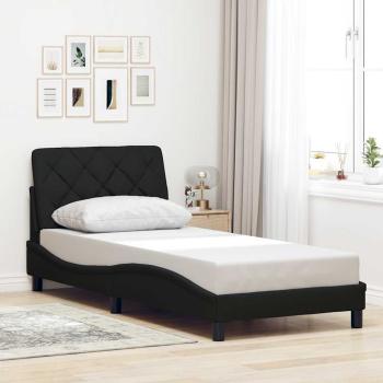 ARDEBO.de - Bettgestell ohne Matratze Schwarz 80x200 cm Stoff