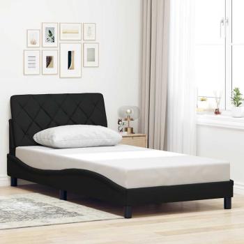 ARDEBO.de - Bettgestell ohne Matratze Schwarz 100x200 cm Stoff