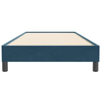 Boxspringbett ohne Matratze Dunkelblau 90x220 cm Samt