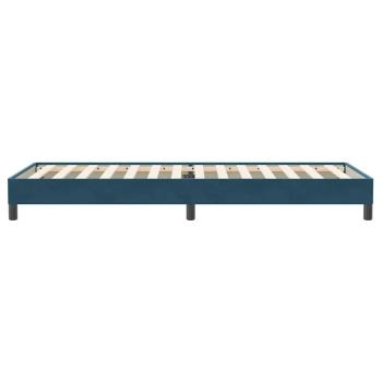 Boxspringbett ohne Matratze Dunkelblau 90x220 cm Samt
