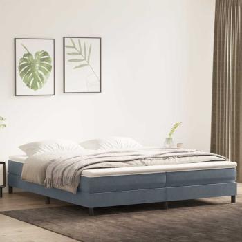 ARDEBO.de - Boxspringbett ohne Matratze Dunkelgrau 200x210 cm Samt