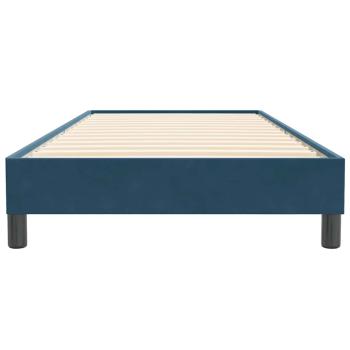 Boxspringbett ohne Matratze Dunkelblau 100x220 cm Samt
