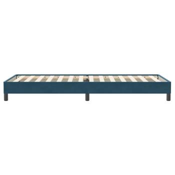 Boxspringbett ohne Matratze Dunkelblau 100x220 cm Samt