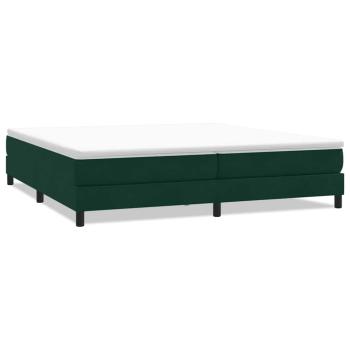 Boxspringbett ohne Matratze Dunkelgrün 200x210 cm Samt