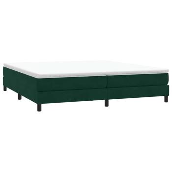 Boxspringbett ohne Matratze Dunkelgrün 200x210 cm Samt