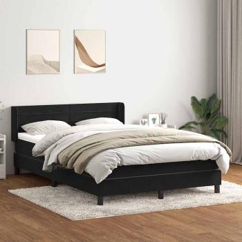 ARDEBO.de - Boxspringbett mit Matratze Schwarz 160x210 cm Samt