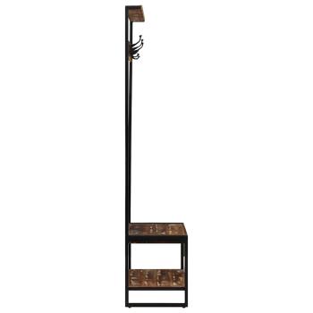 Kleiderst?nder Mehrfarbig 80x40x190 cm Altholz Massivholz