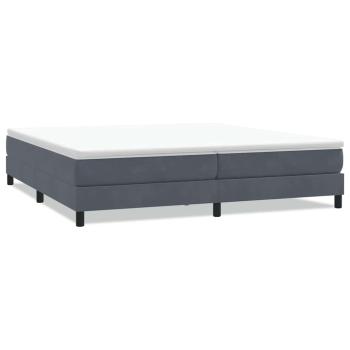 Boxspringbett ohne Matratze Dunkelgrau 200x220 cm Samt