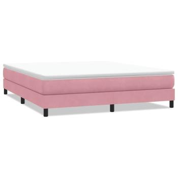 Boxspringbett ohne Matratze Rosa 180x220 cm Samt