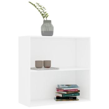B?cherregal Wei? 80x30x76,5 cm Holzwerkstoff