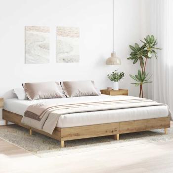 Bettgestell ohne Matratze Artisan-Eiche 160x200cm Holzwerkstoff