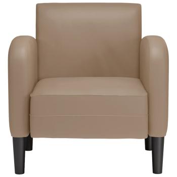 Sessel mit Armlehnen Cappuccino-Braun 54 cm Kunstleder