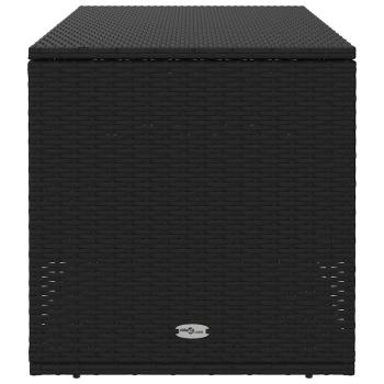 Outdoor-Kissenbox Schwarz 100x55x55,5 cm Poly Rattan
