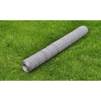 ARDEBO.de - Maschendraht Verzinkter Stahl 25x0,5 m Silbern