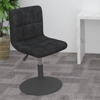 ARDEBO.de - Barhocker Drehbar Schwarz Samt