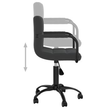 Bürostuhl Drehbar Schwarz Samt