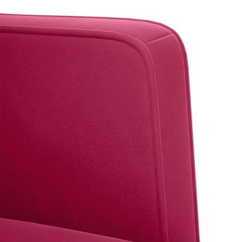 Zweisitzer-Sofa Weinrot 111 cm Samt