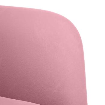 Zweisitzer-Sofa Rosa 109 cm Samt
