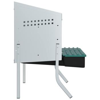 Hühner-Nistkasten 2 Fächer mit Beinen Verzinkter Stahl