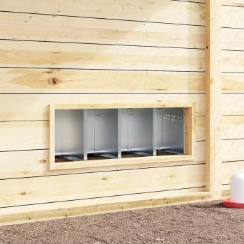 Hühner-Nistkasten 4 Fächer Wandmontage Verzinkter Stahl