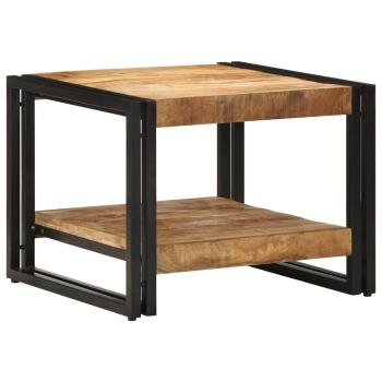 ARDEBO.de - Couchtisch 50x50x38 cm Raues Massivholz Mango