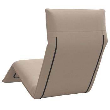 Sonnenliege Klappbar Taupe 175x54x8,5 cm Oxford-Gewebe
