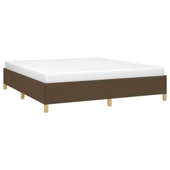 Boxspringbettgestell Dunkelbraun 160x200 cm Stoff