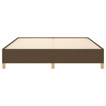 Boxspringbettgestell Dunkelbraun 160x200 cm Stoff