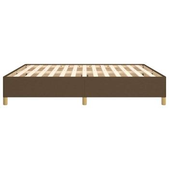 Boxspringbettgestell Dunkelbraun 160x200 cm Stoff